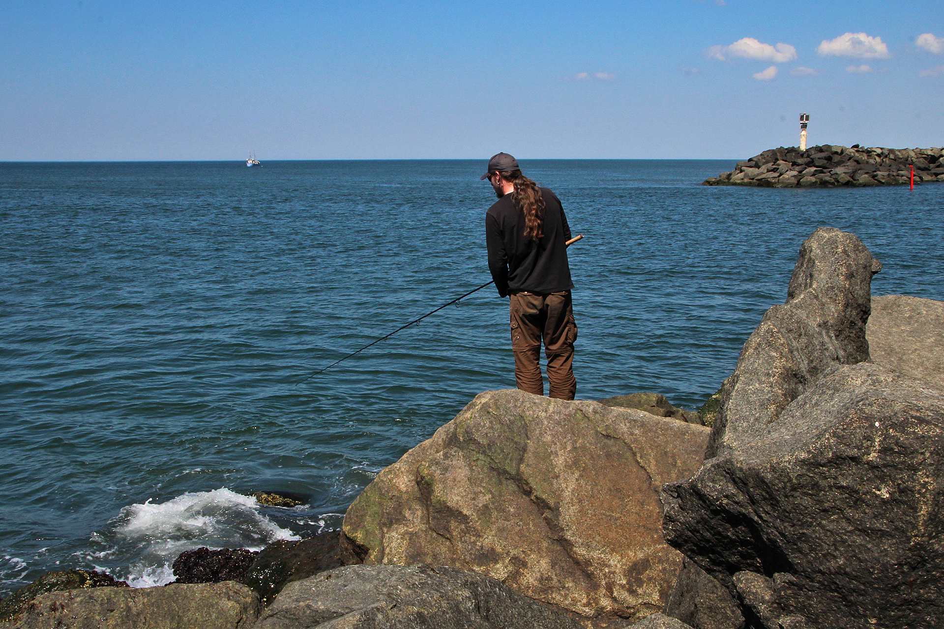 Hornhecht angeln an der Nordsee in Hvide Sande